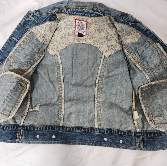 Jimmy'z Surf Co EST 1984 California Jean jacket Juniors Sz Small - Picture 3 of 7